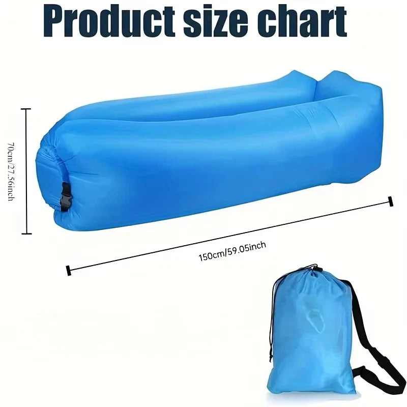 Inflatable Lounger Air Sofa | Portable Beach &amp; Camping Chair