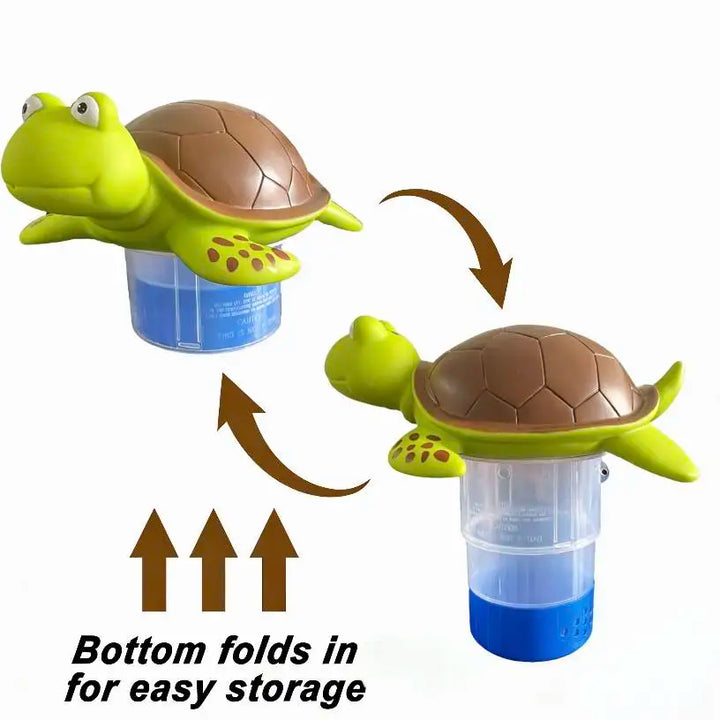 Turtle Floating Pool Chlorine Dispenser | Adjustable Release | Large Capacity