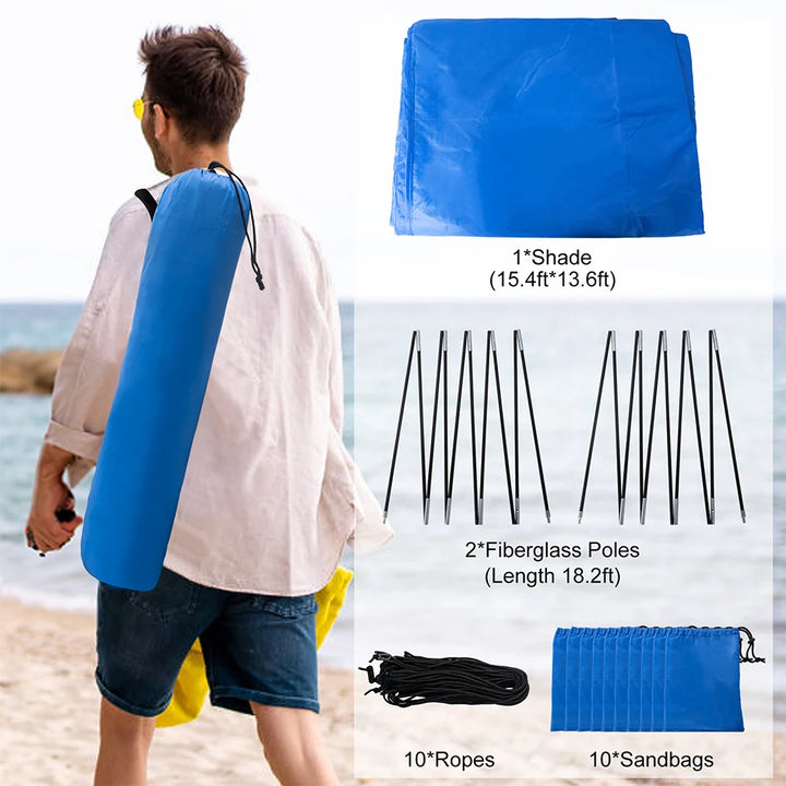 Beach Shade Tent for up to 8 People