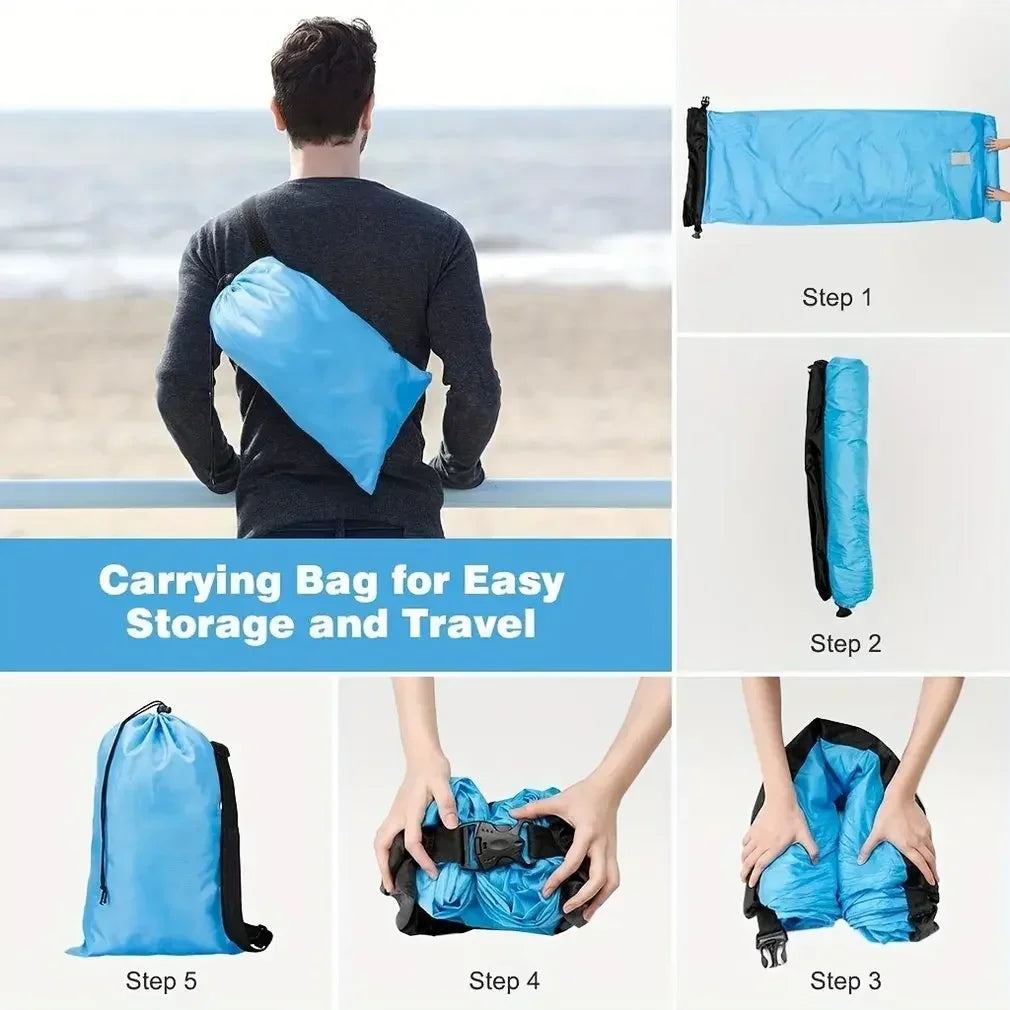 Inflatable Lounger Air Sofa | Portable Beach &amp; Camping Chair