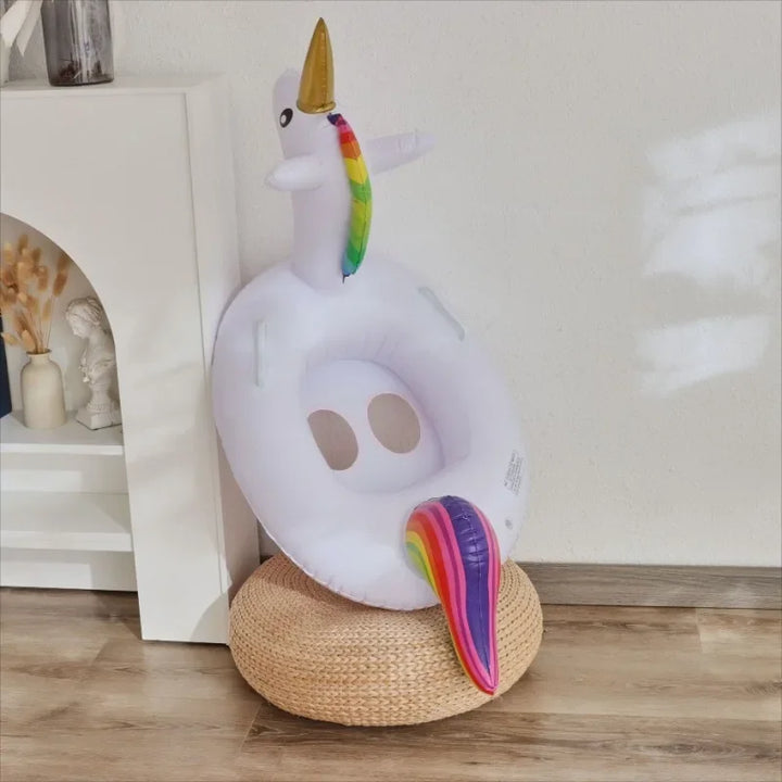 Animal Inflatable Pool Toys Baby Swimming Ring Summer Outdoor Floating Seat Flamingo Pool Party Water Toys for Kids