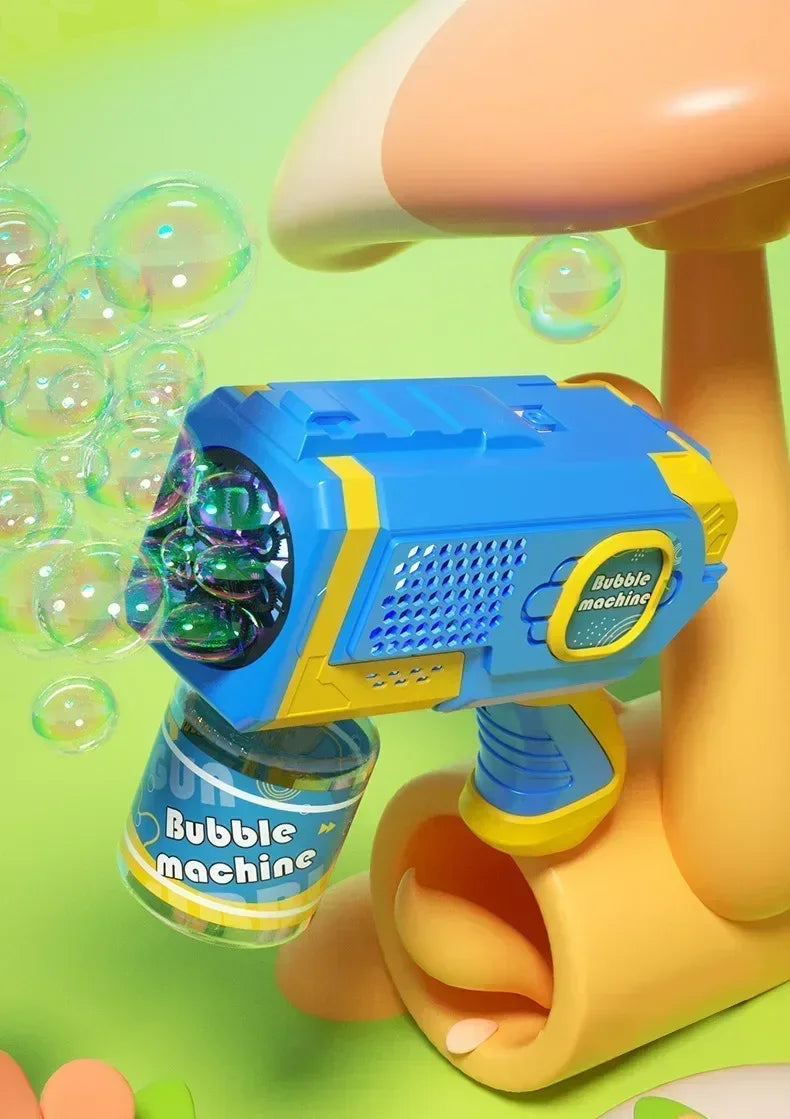Machine Bubble Gun Summer Beach Bathing Outdoor Games Children Fantasy Kids Toys Gift Bubble Toy Space Electric Automatic Bubbl