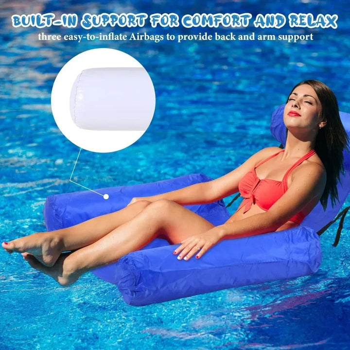 Inflatable Foldable Lounge Chair Water &amp; Beach