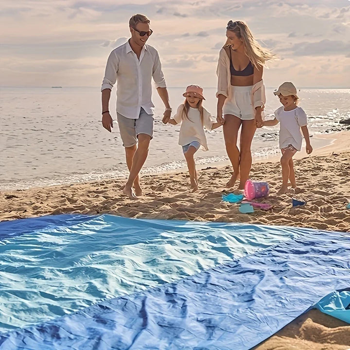 Large Waterproof &amp; Sand-Proof Beach Mat | For 3 Adults | Camping, Picnic &amp; Travel
