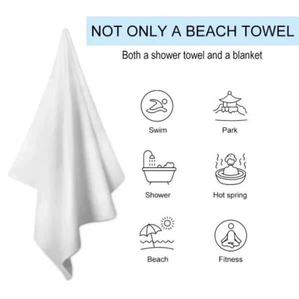 Sports Car Beach Towel — Quick-Dry Polyester | Multiple Sizes