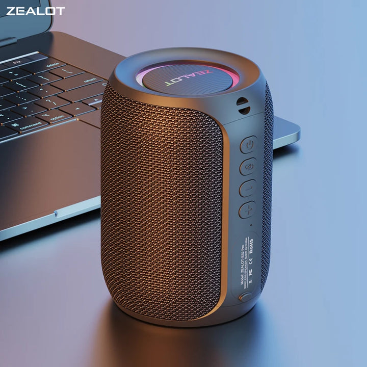 ZEALOT S32PRO Portable Bluetooth Speaker — 15W, IPX5 Waterproof, 15-Hour Playtime, Dual Pairing | 4 Colors
