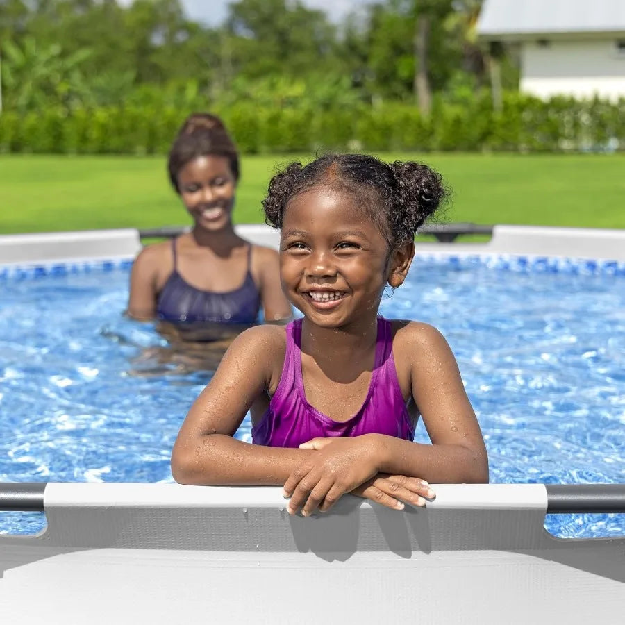 Steel Pro MAX Above Ground Pool Set | 12ft Round x 30in | Filter Pump Included