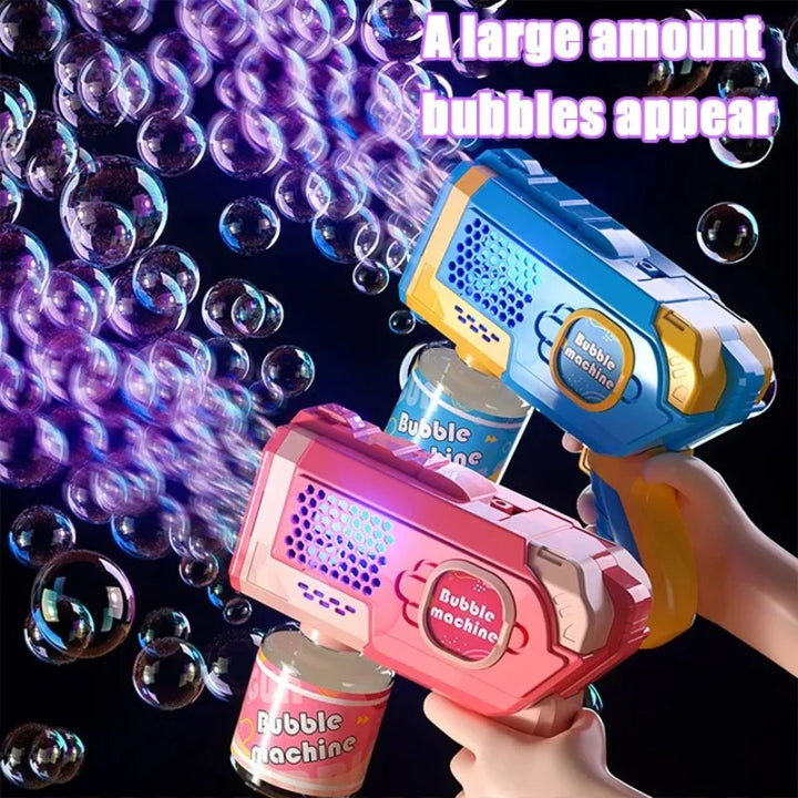 Machine Bubble Gun Summer Beach Bathing Outdoor Games Children Fantasy Kids Toys Gift Bubble Toy Space Electric Automatic Bubbl
