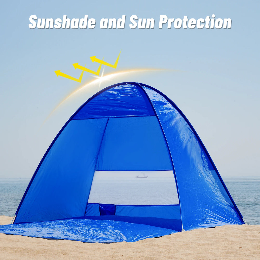 Pop-up  compact beach shade tent