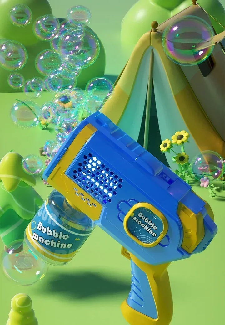 Machine Bubble Gun Summer Beach Bathing Outdoor Games Children Fantasy Kids Toys Gift Bubble Toy Space Electric Automatic Bubbl