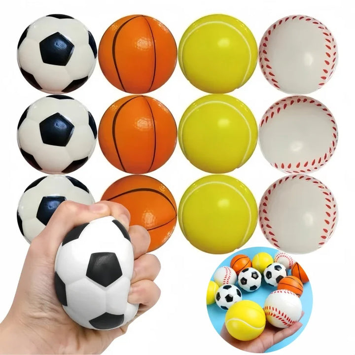 Mini Foam Sports Balls — 12-Pack | Beach &amp; Pool Party Toy
