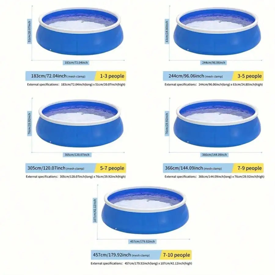 Inflatable Swimming Pool 183*51 Butterfly Inflatable Coil Mesh Pool