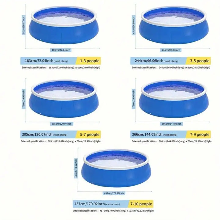 Inflatable Swimming Pool 183*51 Butterfly Inflatable Coil Mesh Pool