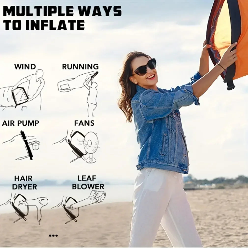 Inflatable Lounger Air Sofa | Portable Beach &amp; Camping Chair