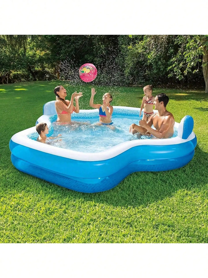 102.3 Inches/118.1 Inches 31 Gauge Thick Sturdy Large Bright Spacious Adult Size Family Inflatable Swimming Pool - And Robust St