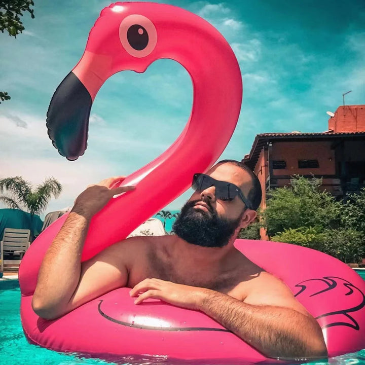 PVC Inflatable Flamingo Swimming Ring For Adults Pool Parties Supplies&amp;Pool Float