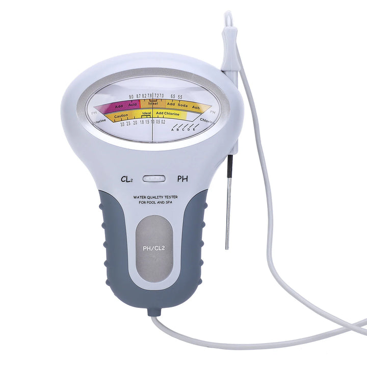 Chlorine Tester Pool Chlorine Tester PC‑102 CL2 Chlorine &amp;amp  Tester Swimming Pool Spa Water Quality Analyzer with Probe