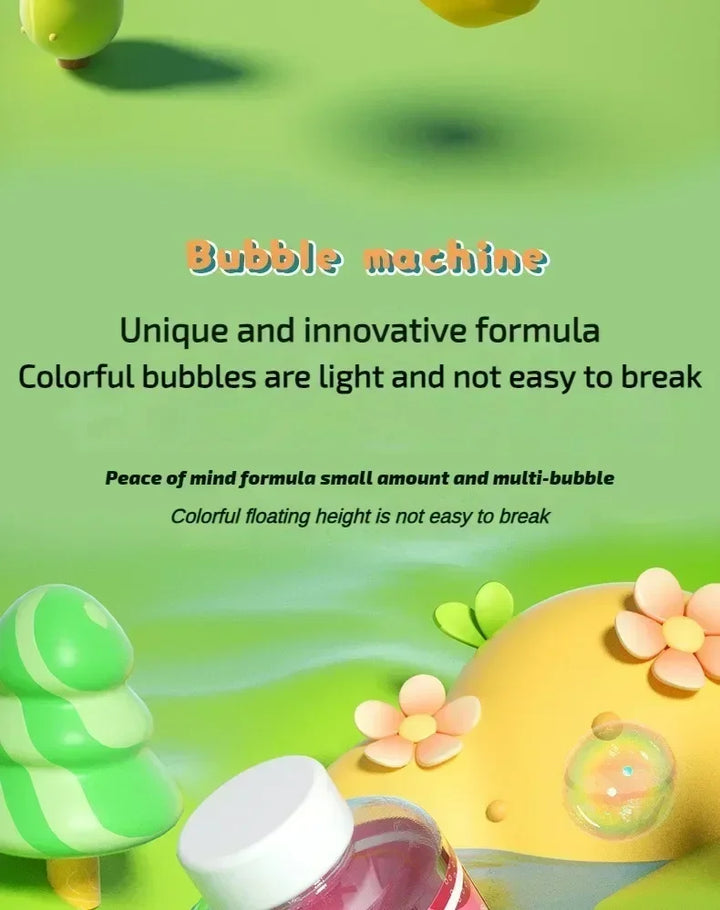 Machine Bubble Gun Summer Beach Bathing Outdoor Games Children Fantasy Kids Toys Gift Bubble Toy Space Electric Automatic Bubbl