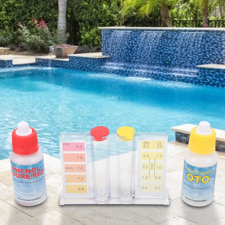 Pool Water Test Kit | pH &amp; Chlorine Testing Kit for Swimming Pools
