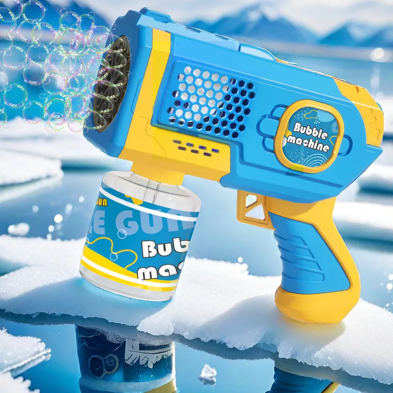 Machine Bubble Gun Summer Beach Bathing Outdoor Games Children Fantasy Kids Toys Gift Bubble Toy Space Electric Automatic Bubbl