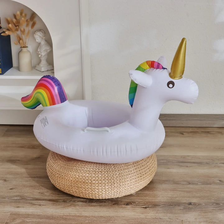 Animal Inflatable Pool Toys Baby Swimming Ring Summer Outdoor Floating Seat Flamingo Pool Party Water Toys for Kids
