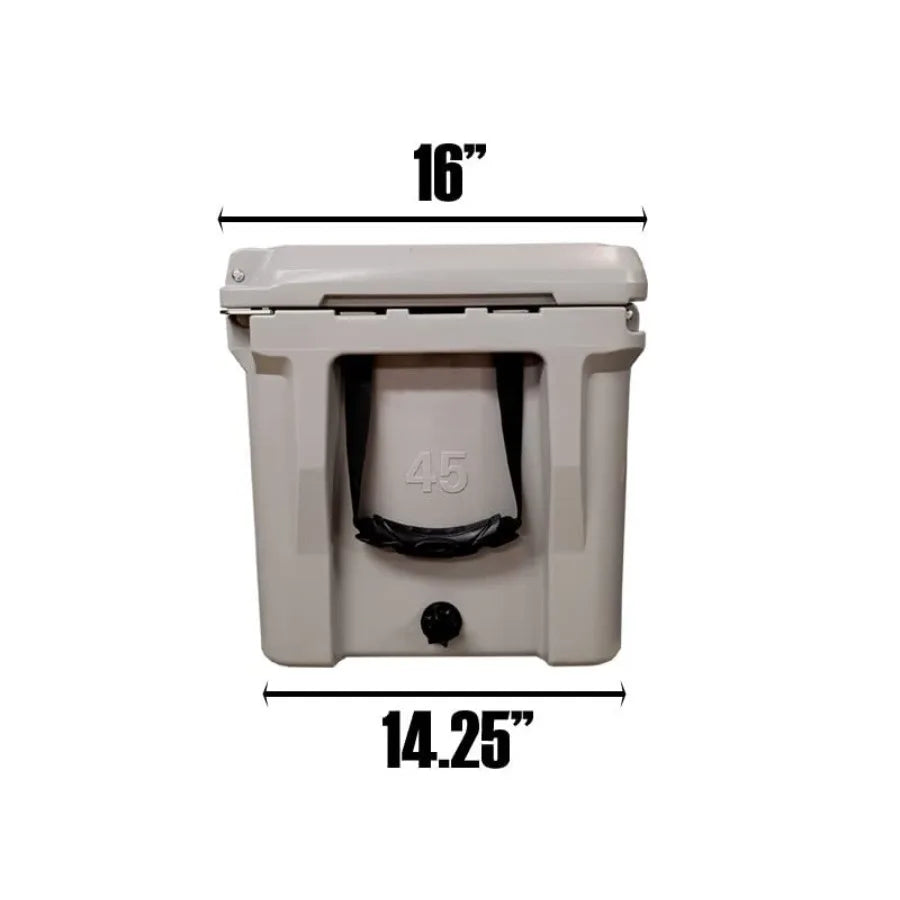 45 Quart Roto Molded Hard Sided Cooler in Desert Camo, Outdoor Adventures, Durable