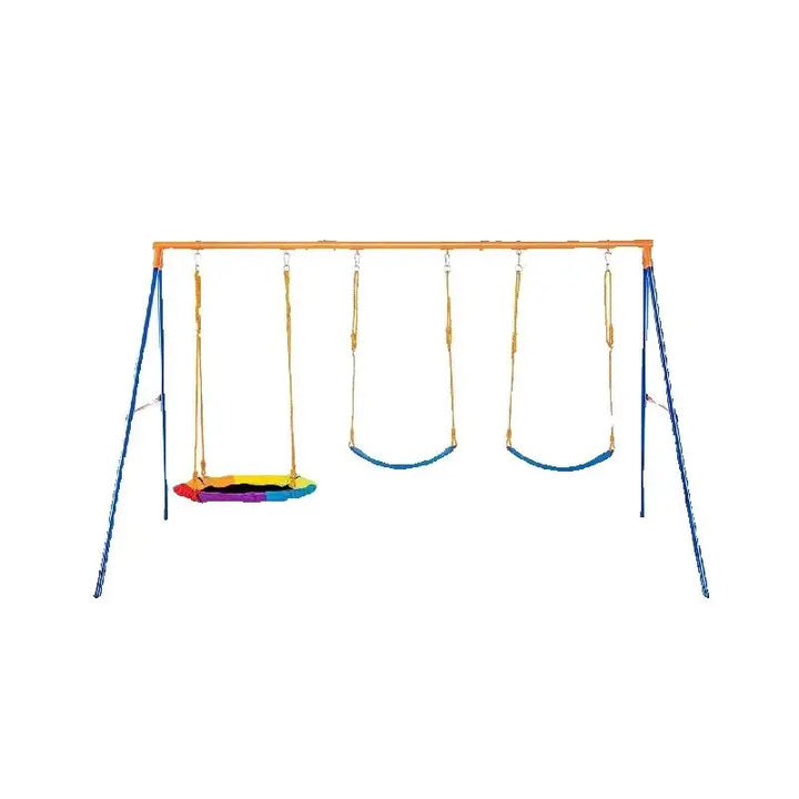 SucceBuy A-Frame Backyard Swing Set — 600 lb Capacity | 1, 2, 3 &amp; 4 Person Options