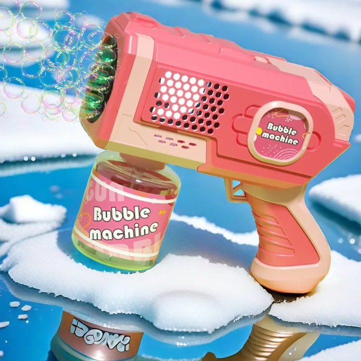 Machine Bubble Gun Summer Beach Bathing Outdoor Games Children Fantasy Kids Toys Gift Bubble Toy Space Electric Automatic Bubbl