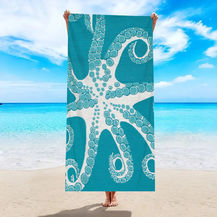 Marble Pattern Quick-Dry Microfiber Beach Towel — Soft, Lightweight &amp; Multi-Use | 11 Designs, 6 Sizes
