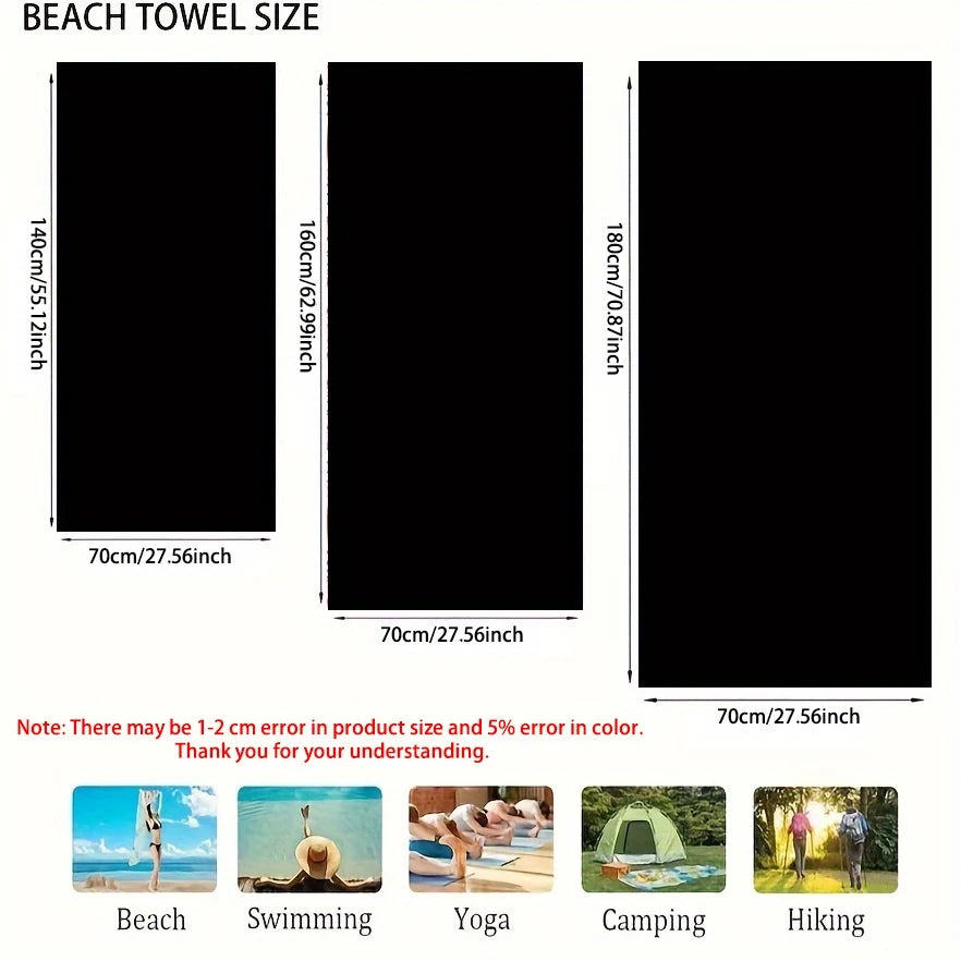 Sports Car Beach Towel — Quick-Dry Polyester | Multiple Sizes