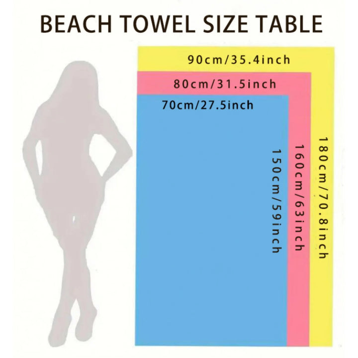Pool &amp; Beach Swim Towel — Quick Dry Microfiber | Multiple Sizes