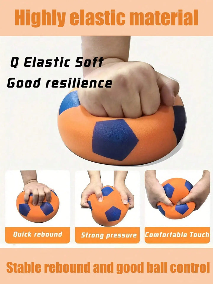 Silent Foam Soccer Ball — Soft High-Rebound PU | 9.4" | No Inflation Needed