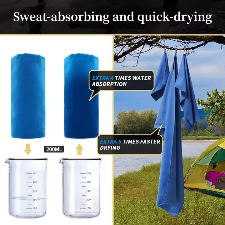 Microfiber Quick-Dry Sports Towel | 16"x31" Beach, Gym &amp; Camping Towel