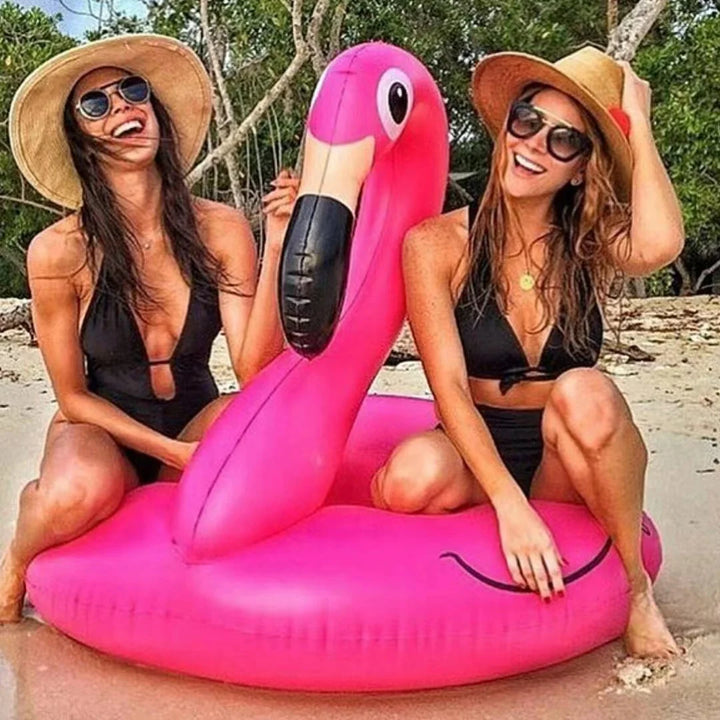 PVC Inflatable Flamingo Swimming Ring For Adults Pool Parties Supplies&amp;Pool Float