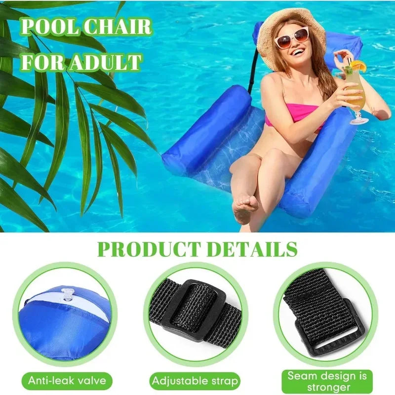 Inflatable Foldable Lounge Chair Water &amp; Beach