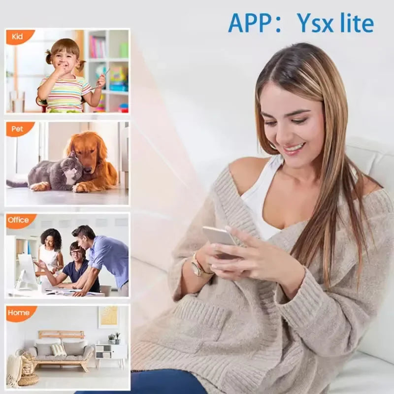 Mini WiFi Camera 1080P HD, Indoor Security Cam with Night Vision, 2-Way Audio, Baby &amp; Pet Monitoring