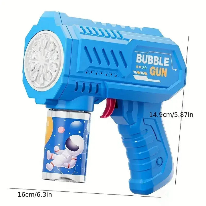 Rocket Bubble Gun – 10-Hole Automatic Bubble Blower for Kids