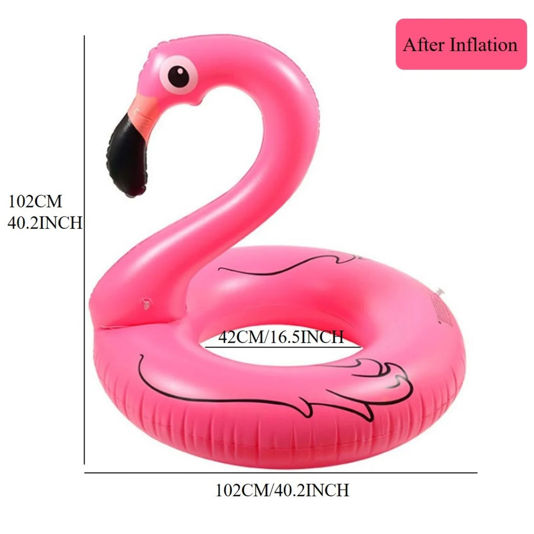 PVC Inflatable Flamingo Swimming Ring For Adults Pool Parties Supplies&amp;Pool Float