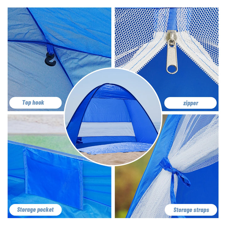 Pop-up  compact beach shade tent