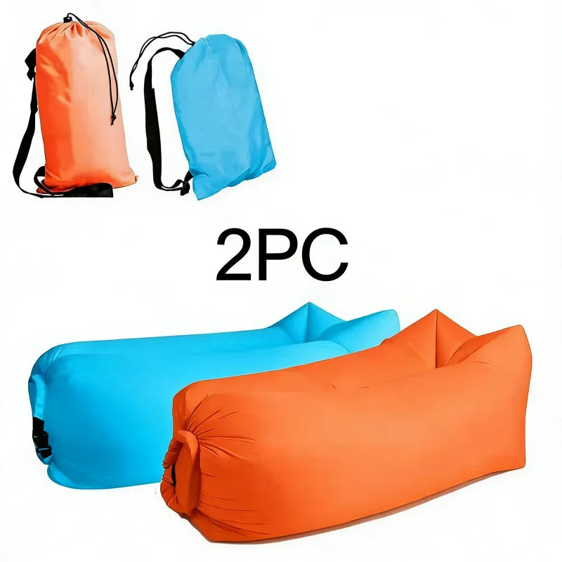 Inflatable Lounger Air Sofa | Portable Beach &amp; Camping Chair