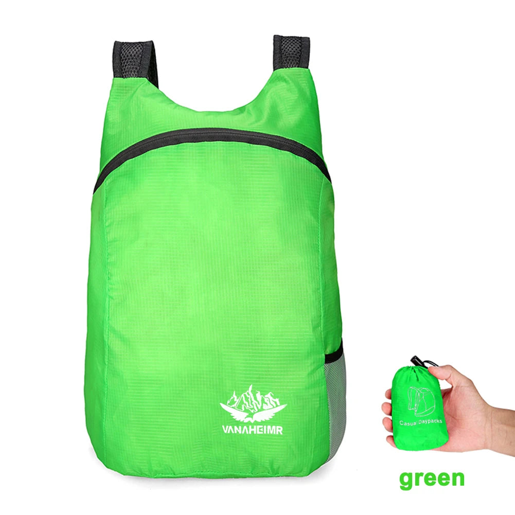 Shunmaii Lightweight Foldable Backpack — Waterproof Packable Daypack for Hiking, Camping &amp; Travel