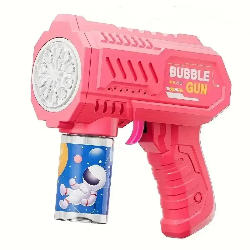 Rocket Bubble Gun – 10-Hole Automatic Bubble Blower for Kids