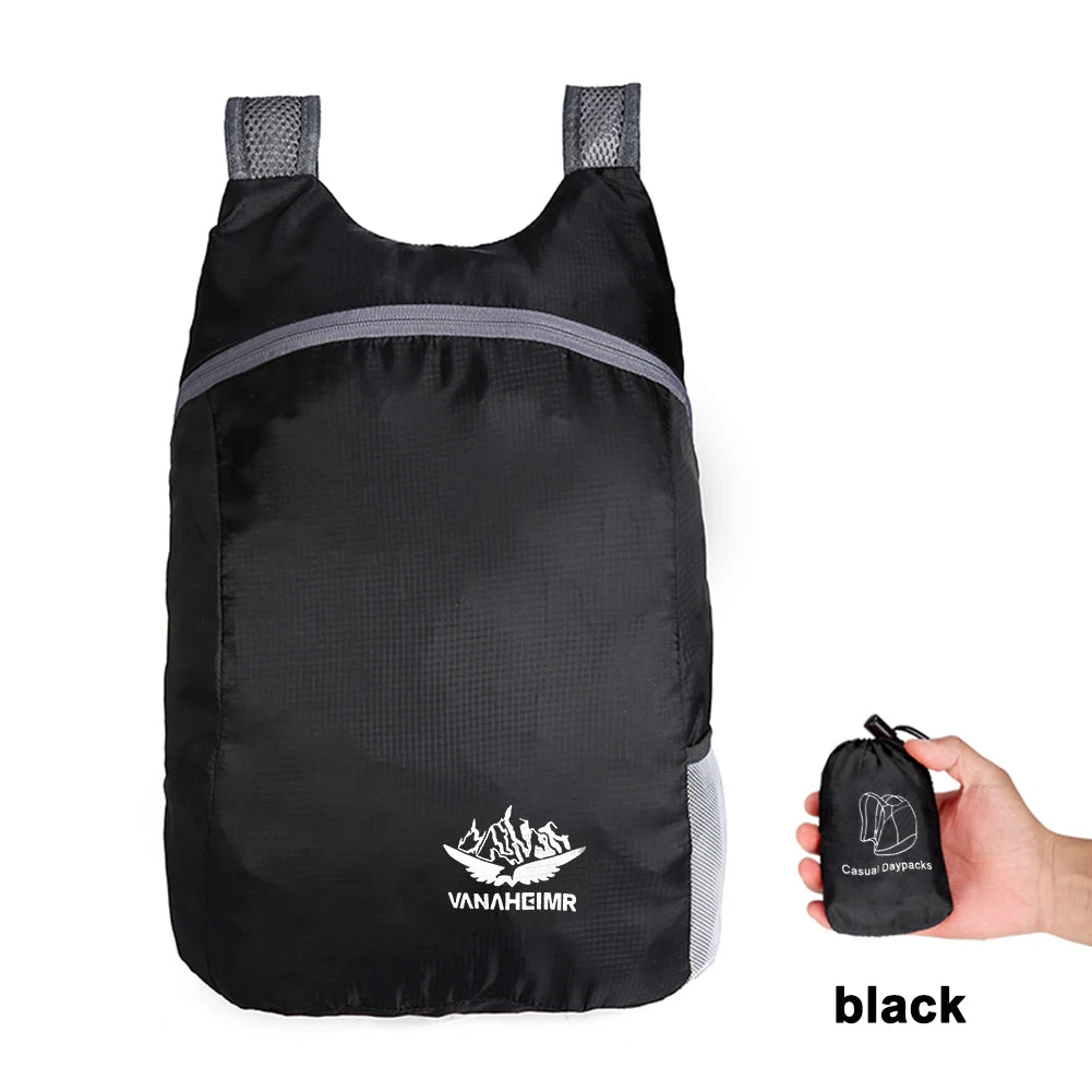 Shunmaii Lightweight Foldable Backpack — Waterproof Packable Daypack for Hiking, Camping &amp; Travel