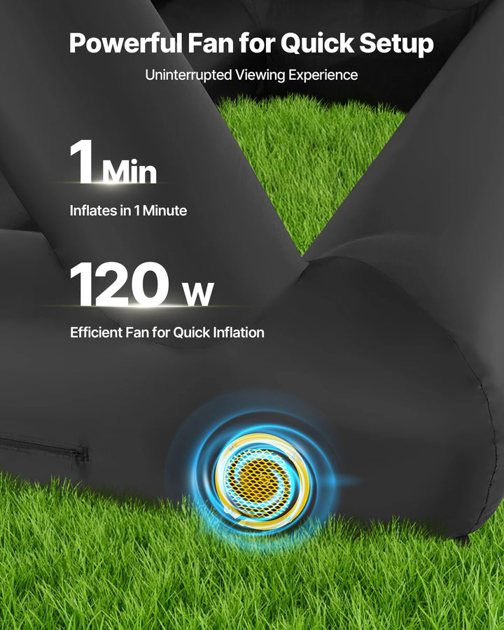 SucceBuy Inflatable Outdoor Projector Screen — 14, 16, or 20 ft with Air Blower for Backyard, Pool &amp; Events