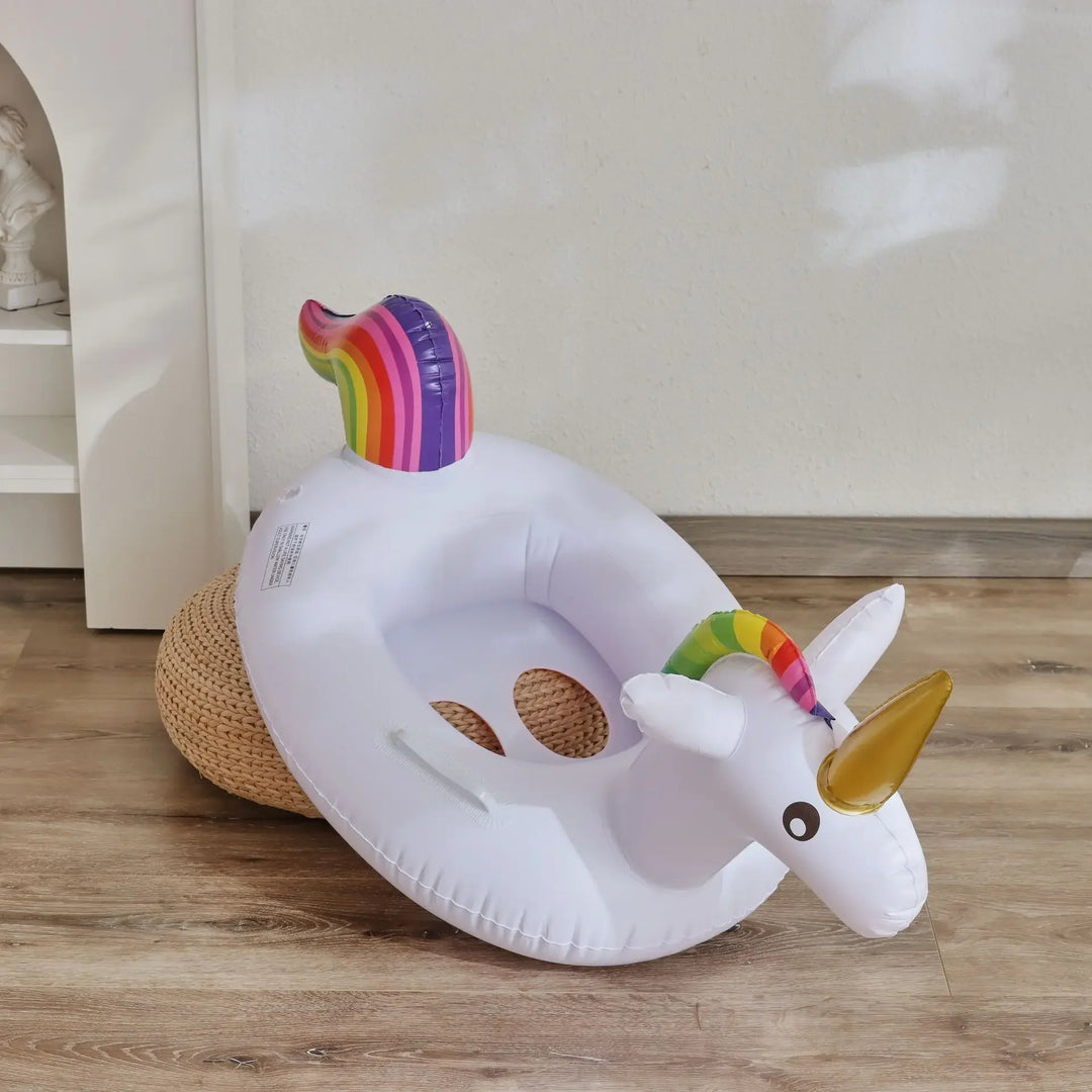 Animal Inflatable Pool Toys Baby Swimming Ring Summer Outdoor Floating Seat Flamingo Pool Party Water Toys for Kids