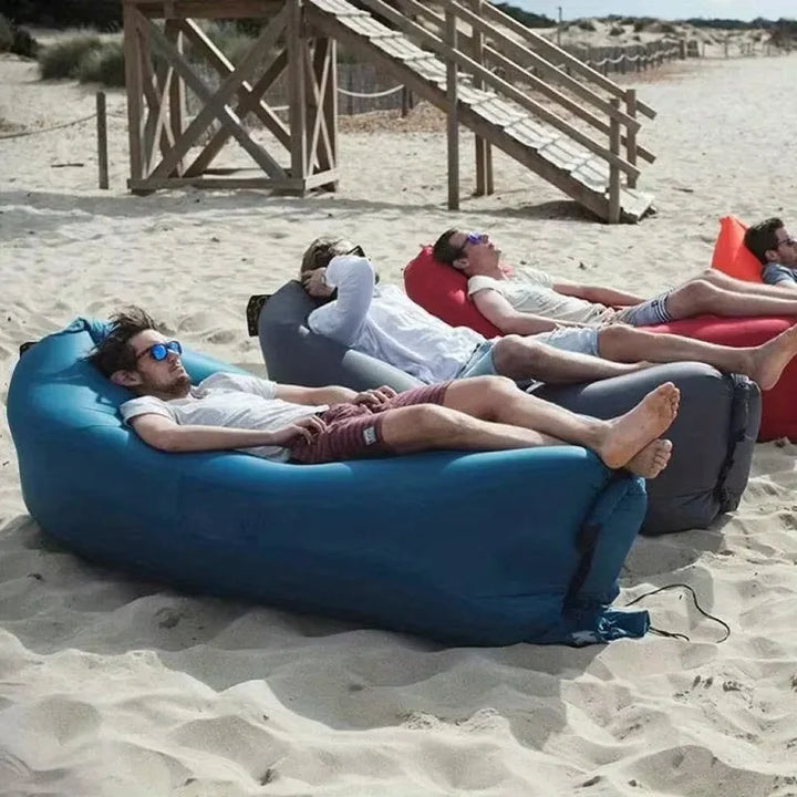 Inflatable Lounger Air Sofa | Portable Beach &amp; Camping Chair