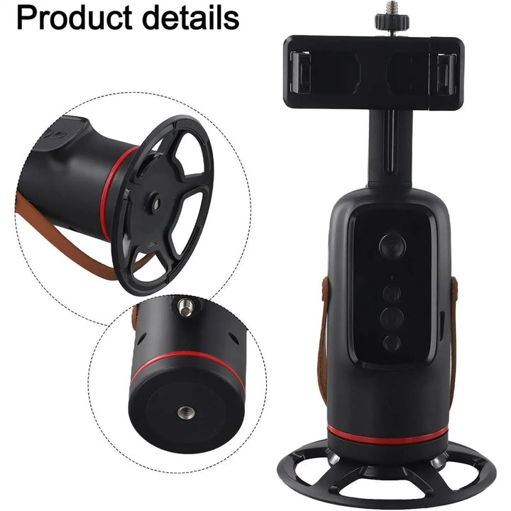 360° Auto Face Tracking Tripod – Hands-Free Phone Holder for Live Streaming &amp; Video Recording
