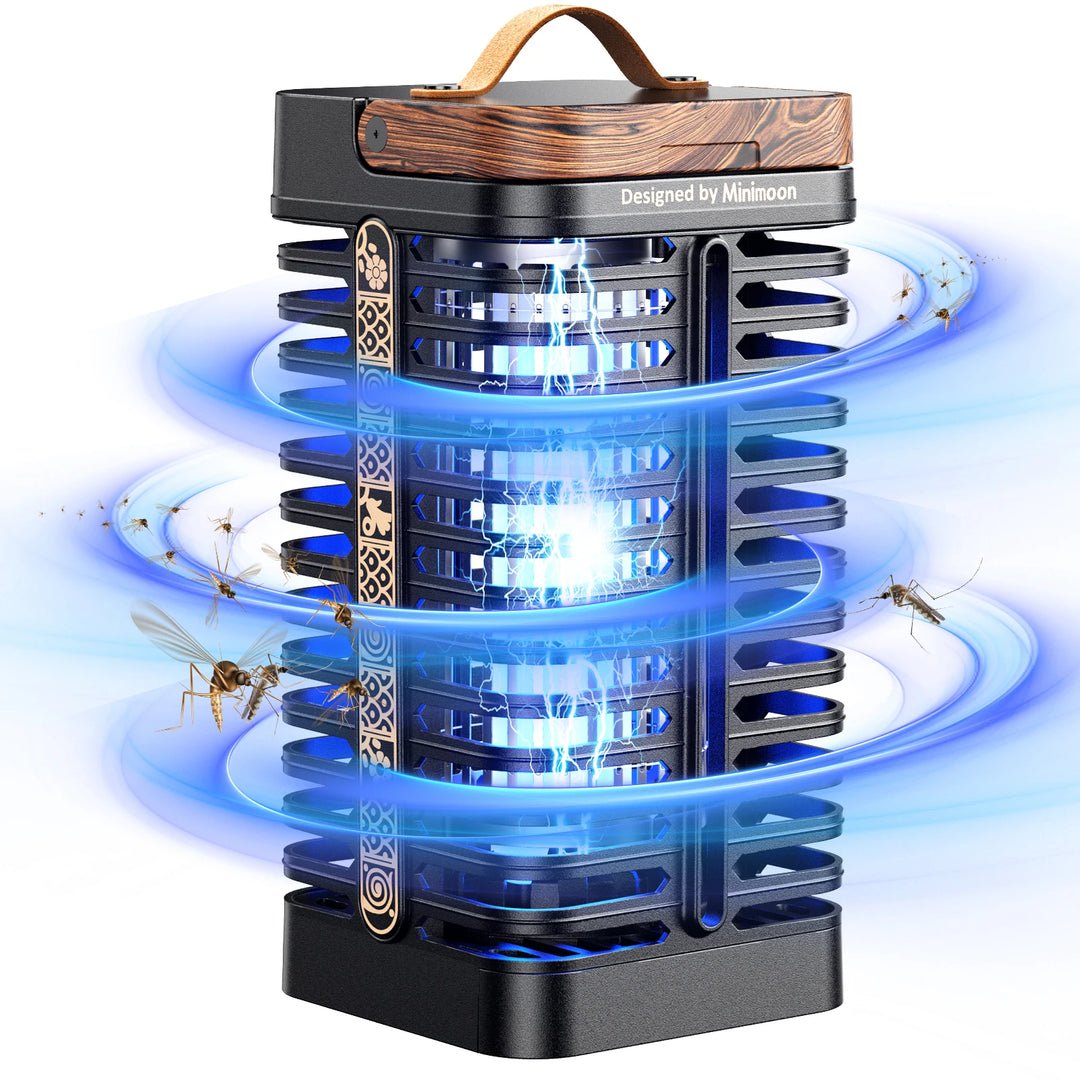 Minimoon Bug Zapper — 15W UV Mosquito Zapper with Dual LED Light | 4,200V Grid | IPX4 Waterproof