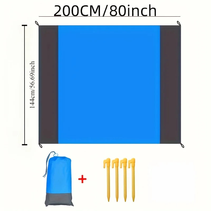 Large Waterproof &amp; Sand-Proof Beach Mat | For 3 Adults | Camping, Picnic &amp; Travel