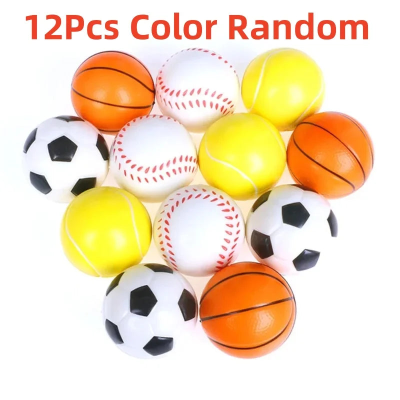 Mini Foam Sports Balls — 12-Pack | Beach &amp; Pool Party Toy